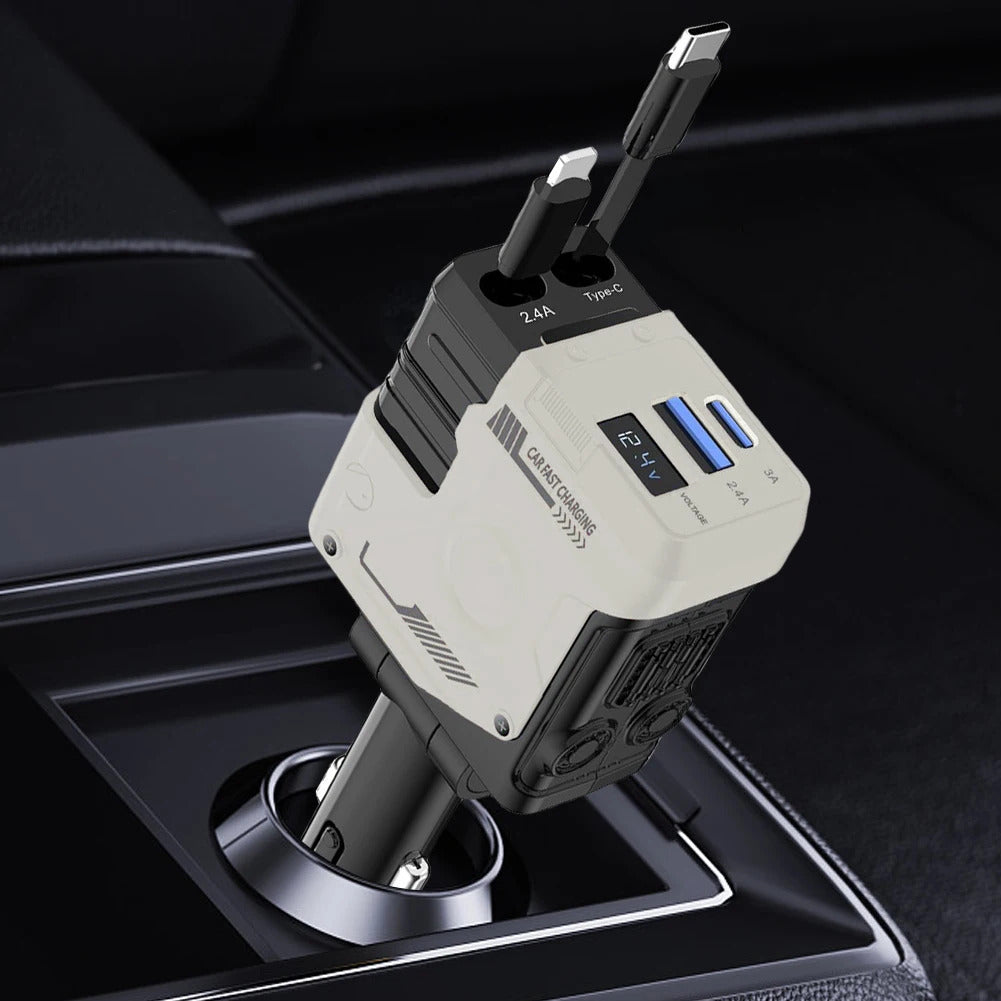 شاحن السيارة الذكي 4 في 1