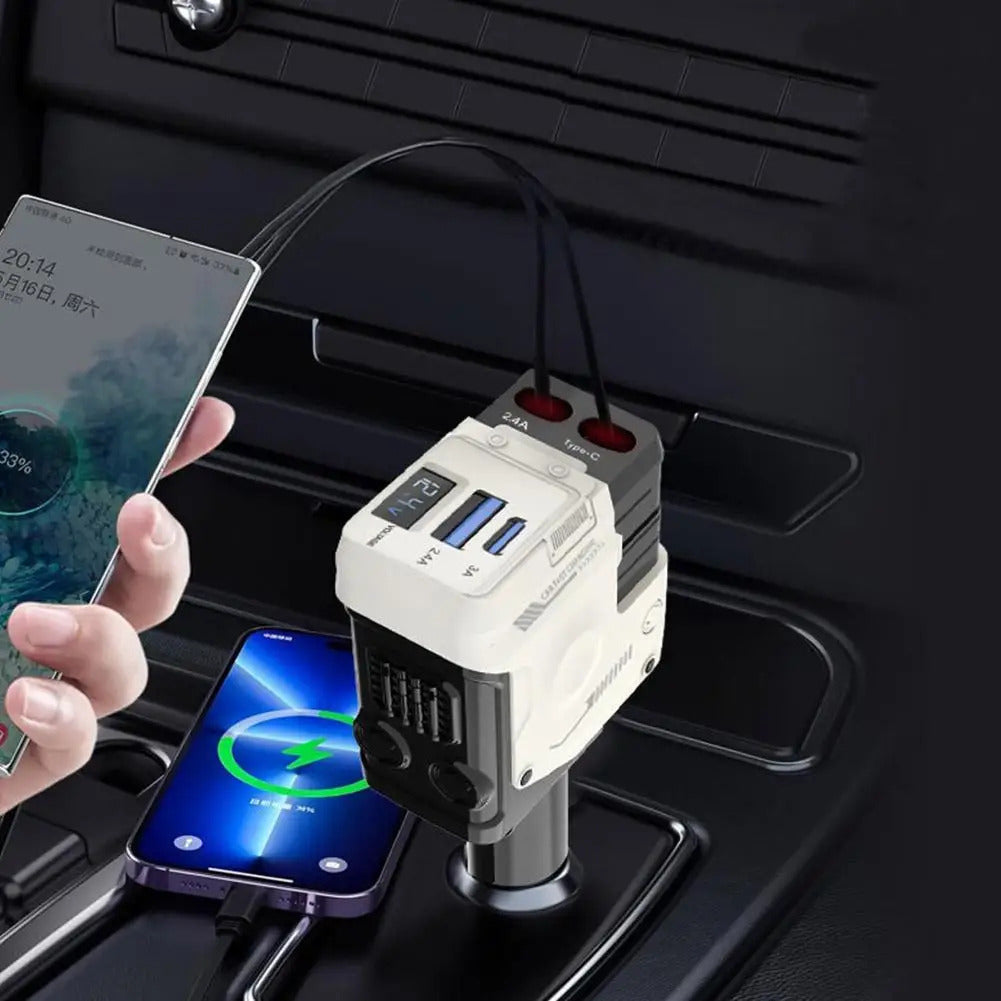 شاحن السيارة الذكي 4 في 1