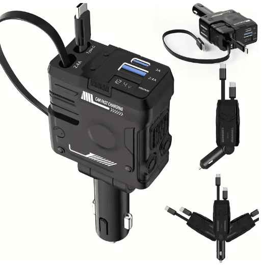 شاحن السيارة الذكي 4 في 1